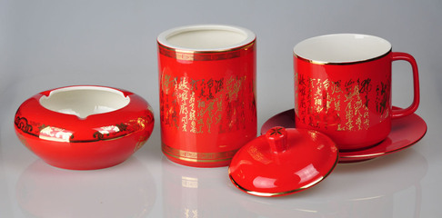 【海客4頭詩詞紅瓷茶具 茶道 中國千年文化】價格,廠家,圖片,茶具套裝,安徽?？筒Ａ髅笥邢挢熑喂?